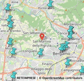 Mappa 24129 Bergamo BG, Italia (3.01938)