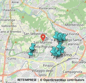 Mappa 24129 Bergamo BG, Italia (1.615)