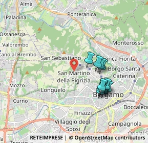 Mappa 24129 Bergamo BG, Italia (1.62909)
