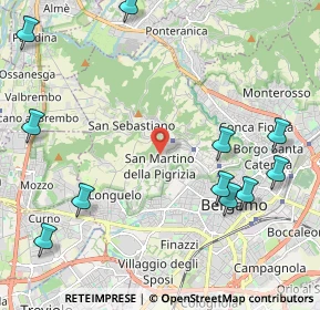 Mappa 24129 Bergamo BG, Italia (2.8925)
