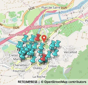 Mappa Strada Regionale, 11010 Aymavilles AO, Italia (0.44643)