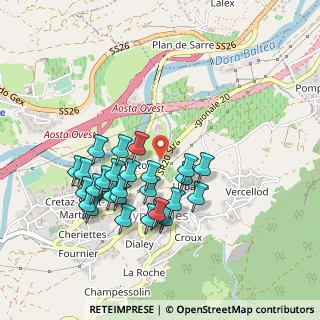 Mappa Strada Regionale, 11010 Aymavilles AO, Italia (0.44643)