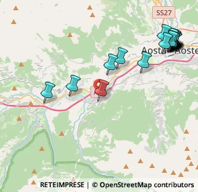 Mappa Strada Regionale, 11010 Aymavilles AO, Italia (5.226)