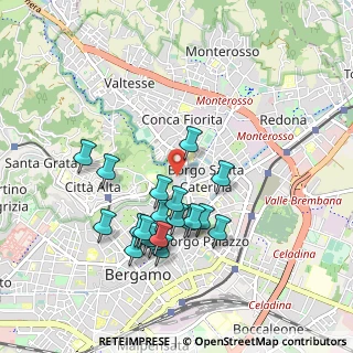 Mappa Piazza G. Carrara, 24123 Bergamo BG, Italia (0.8685)