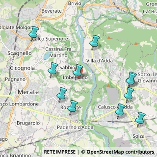 Mappa Via Mattei, 23898 Imbersago LC, Italia (2.38273)
