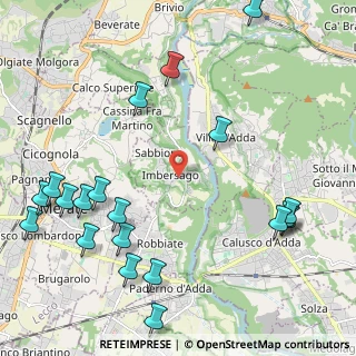 Mappa Via Mattei, 23898 Imbersago LC, Italia (2.801)
