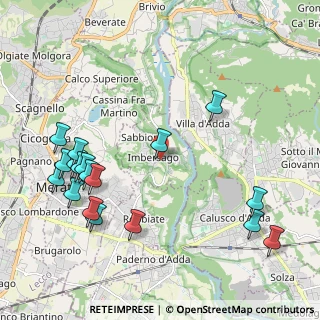 Mappa Via Mattei, 23898 Imbersago LC, Italia (2.46889)