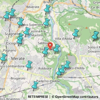 Mappa Via Mattei, 23898 Imbersago LC, Italia (2.895)