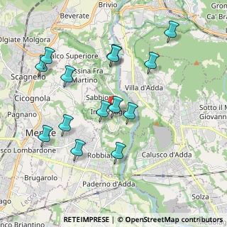 Mappa Via Mattei, 23898 Imbersago LC, Italia (1.99643)