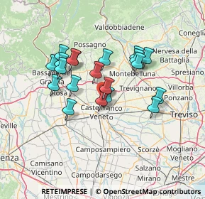 Mappa Via John Fitzgerald Kennedy, 31039 Riese Pio X TV, Italia (11.6485)