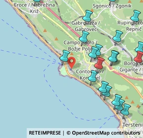 Mappa Via Plinio, 34151 Trieste TS, Italia (2.534)