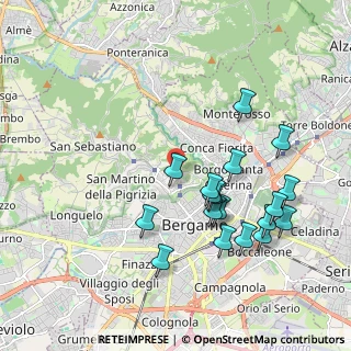 Mappa Via Martiri di Cefalonia, 24121 Bergamo BG, Italia (1.97889)
