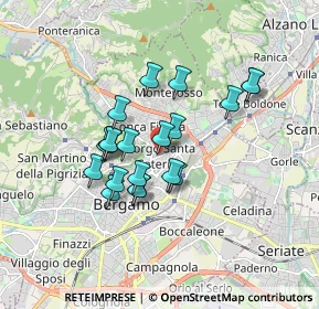 Mappa Borgo Santa Caterina, 24124 Bergamo BG, Italia (1.3705)