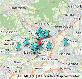 Mappa Borgo Santa Caterina, 24124 Bergamo BG, Italia (1.106)