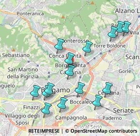 Mappa Borgo Santa Caterina, 24124 Bergamo BG, Italia (2.11267)