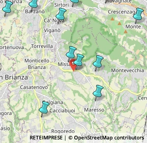 Mappa Via Cuzzi Giuseppe, 23873 Missaglia LC, Italia (2.79917)