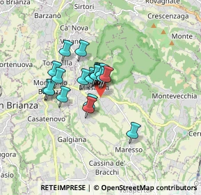 Mappa Via Cuzzi Giuseppe, 23873 Missaglia LC, Italia (1.118)