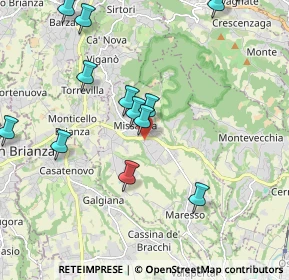 Mappa Via Cuzzi Giuseppe, 23873 Missaglia LC, Italia (2.52533)