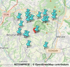 Mappa Via Cuzzi Giuseppe, 23873 Missaglia LC, Italia (3.44056)