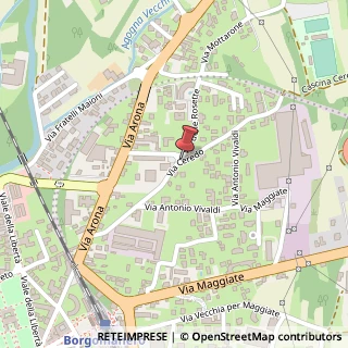 Mappa Via Ceredo, Snc, 28021 Borgomanero, Novara (Piemonte)