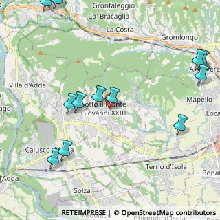 Mappa Via Ambrogio Fumagalli, 24039 Sotto il Monte Giovanni XXIII BG, Italia (2.70833)