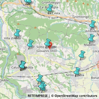 Mappa Via Ambrogio Fumagalli, 24039 Sotto il Monte Giovanni XXIII BG, Italia (3.14188)