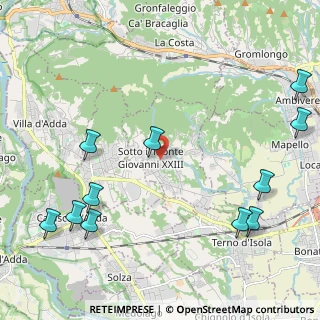 Mappa Via Ambrogio Fumagalli, 24039 Sotto il Monte Giovanni XXIII BG, Italia (2.81636)