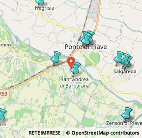 Mappa SP 57, 31048 San Biagio di Callalta TV (2.55083)