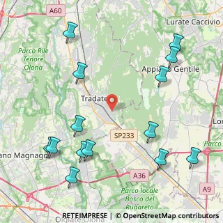 Mappa Via Lodovico Ariosto, 21049 Tradate VA, Italia (5.27)