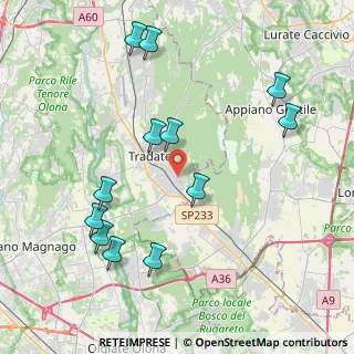 Mappa Via Lodovico Ariosto, 21049 Tradate VA, Italia (4.43167)