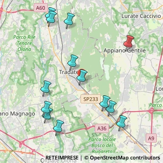 Mappa Via Lodovico Ariosto, 21049 Tradate VA, Italia (4.92923)