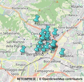 Mappa Via Nazario Sauro, 24124 Bergamo BG, Italia (1.06833)