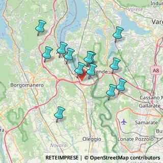 Mappa Via Aronco, 28040 Castelletto sopra Ticino NO, Italia (6.51231)