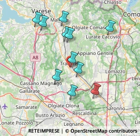 Mappa Via Felice Morandi, 21049 Tradate VA, Italia (6.99636)