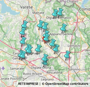 Mappa Via Felice Morandi, 21049 Tradate VA, Italia (6.645)