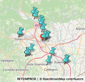 Mappa Via Vianelle, 36016 Thiene VI, Italia (6.72118)