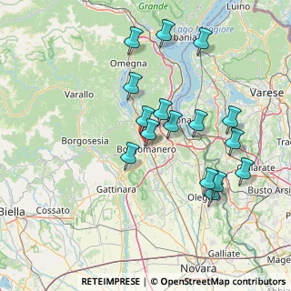 Mappa Via Volontari del Sangue, 28021 Borgomanero NO, Italia (14.67375)