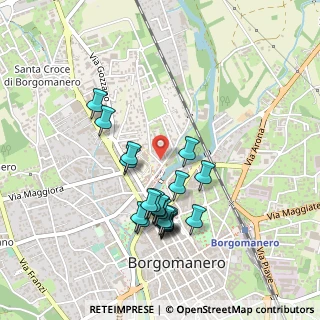 Mappa Via Volontari del Sangue, 28021 Borgomanero NO, Italia (0.431)