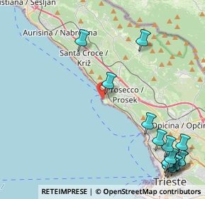 Mappa Riva Massimiliano e Carlotta, 34151 Trieste TS, Italia (6.18667)