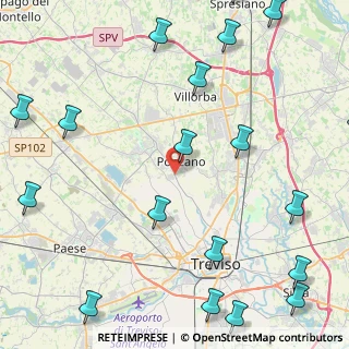 Mappa Via Roma, 31020 Ponzano Veneto TV, Italia (6.612)