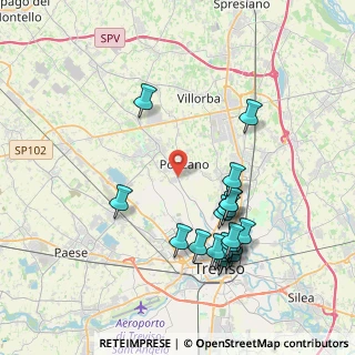 Mappa Via Roma, 31020 Ponzano Veneto TV, Italia (4.08263)