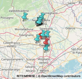 Mappa Strada di Ponzano, 31050 Ponzano Veneto TV, Italia (9.30615)