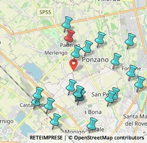 Mappa Strada di Ponzano, 31050 Ponzano Veneto TV, Italia (2.221)