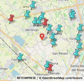 Mappa Strada di Ponzano, 31050 Ponzano Veneto TV, Italia (2.3865)