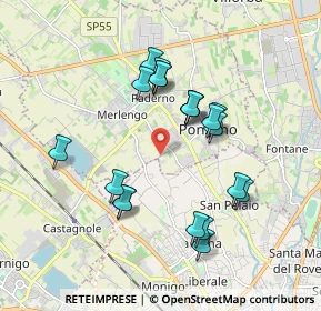 Mappa Strada di Ponzano, 31050 Ponzano Veneto TV, Italia (1.6955)