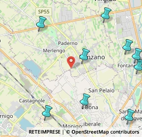 Mappa Strada di Ponzano, 31050 Ponzano Veneto TV, Italia (3.09182)