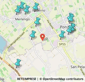 Mappa Strada di Ponzano, 31050 Ponzano Veneto TV, Italia (1.28231)