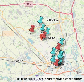 Mappa Strada di Ponzano, 31050 Ponzano Veneto TV, Italia (3.70563)