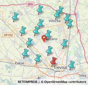Mappa Strada di Ponzano, 31050 Ponzano Veneto TV, Italia (4.06706)