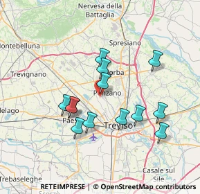 Mappa Strada di Ponzano, 31050 Ponzano Veneto TV, Italia (6.32)